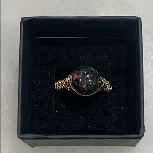 Ruby in Zoisite Stone Ring